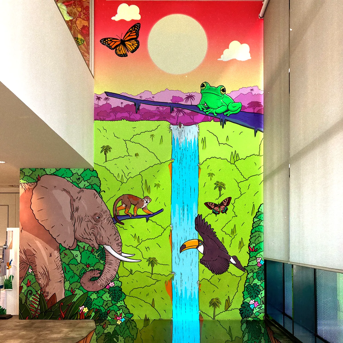EPSON: The Waterfall Wall